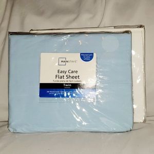 Blue Twin Flat Sheet